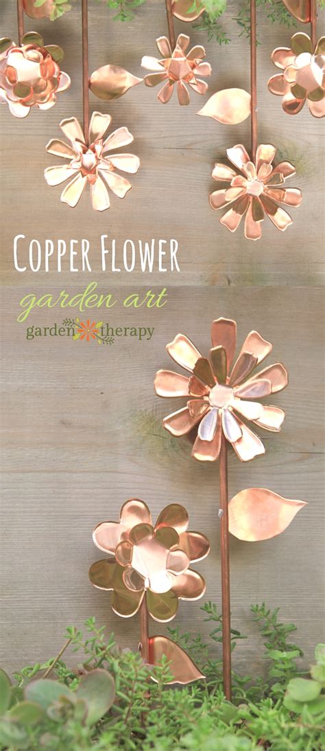 These Copper Garden Art Flowers Will Never Stop Blooming Garden Therapy