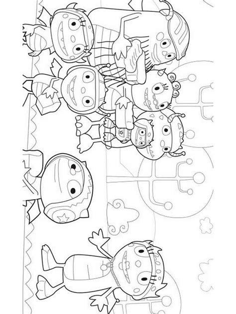 Henry Hugglemonster coloring pages