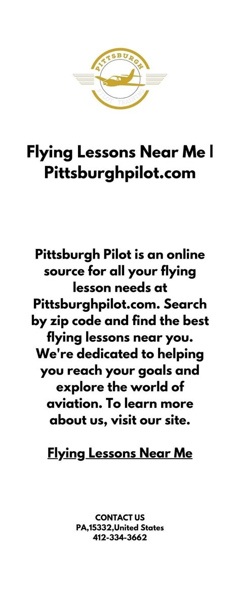 Flying Lessons Near Me | Pittsburghpilot.com - Finley Aviation - Medium