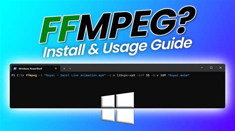 How To Install FFMPEG On Windows Convert MP4 To WebM YouTube