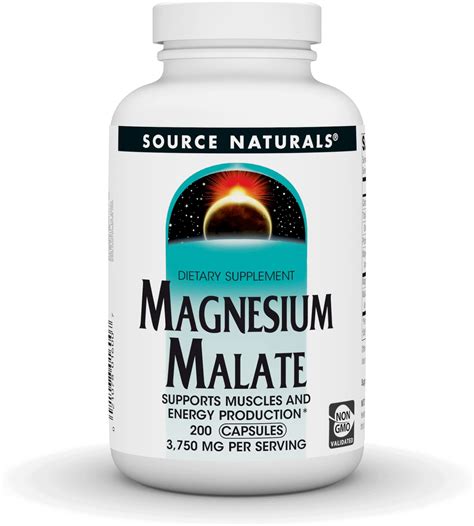 Source Naturals Magnesium Malate Mg Caps Malato De Magnesio