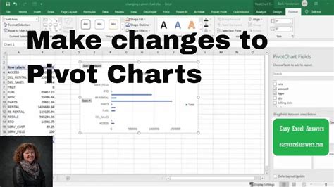 How To Make Changes To Pivot Charts In Excel YouTube