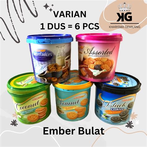 Biskitop 1 Dus 6 PCS EMBER TIMBO BULAT Biskuit Biscuit Bulat