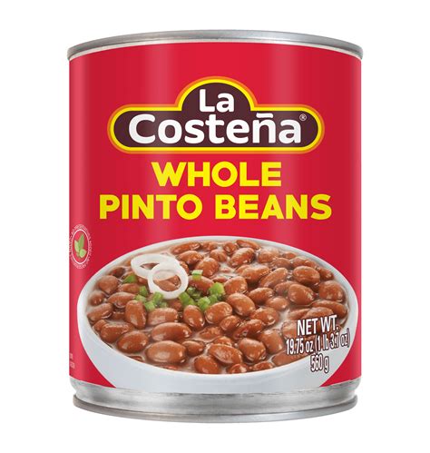 La Costena Ready To Serve Whole Pinto Beans Easy To Open Pull Top 19 75 Oz Can