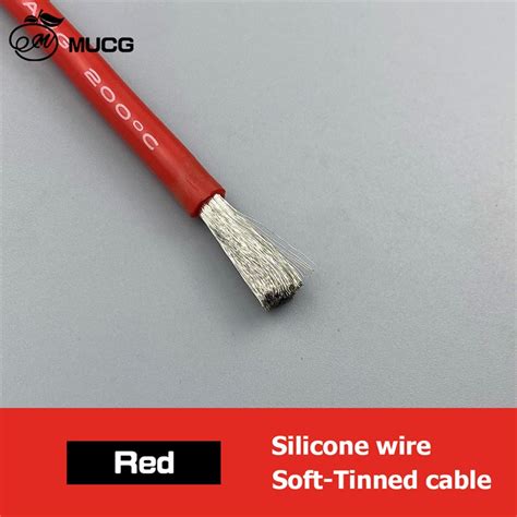 Silicone Cable Red Black Wire Car Battery Automotive Wiring Electrical Wires 10awg 8awg 6awg