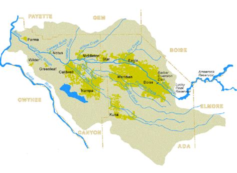 Lower Boise River Watershed | Download Scientific Diagram