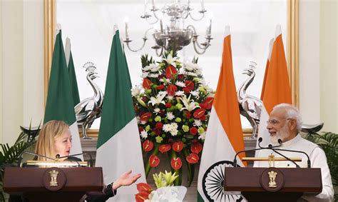 Pms Address At The Joint Press Meet With Prime Minister Of Italy