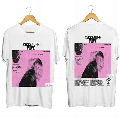 CiEN01081 2SIDE UNISEX T SHIRT Cassadee Pope The Hereditary Tour