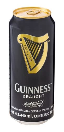 Kit 8 Cervejas Guinness Draught Stout Escura Lata 440ml Frete Grátis