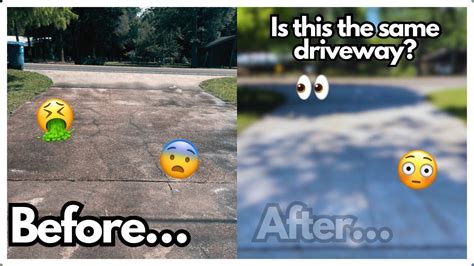 FILTHY Driveway Gets A Wash Satisfying Pressure Washing YouTube