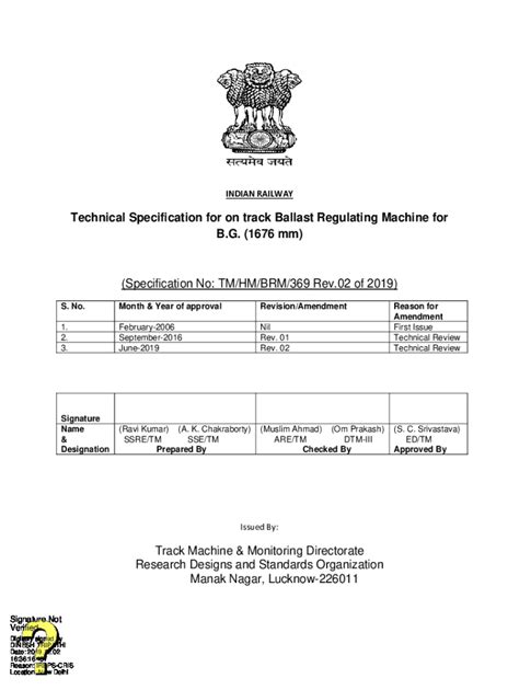 Fillable Online Indianrailways Gov Rdso Indianrailways Gov