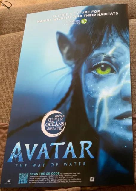 Disney Avatar 2 The Way Of Water Original 11x17 Double Sided