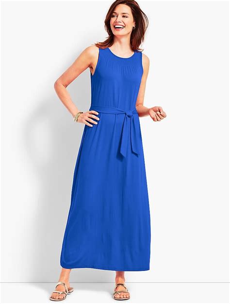 Belted Maxi Dress Talbots Summer Wardrobe Essentials Maxi Dress