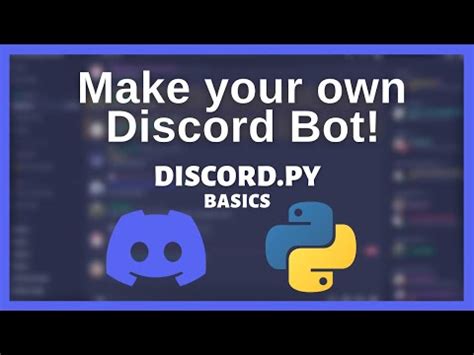 How To Make A Discord With Python In Discord Py Youtube