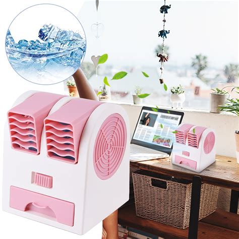 Small Fan Blow Cold Air Dad Mini Air Conditioner Portable Conditioners