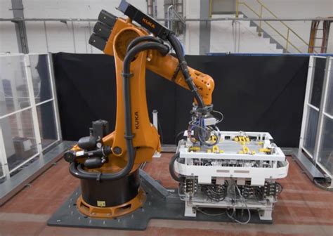 Kuka Friction Stir Welding Robots Used To Weld Battery Housings For