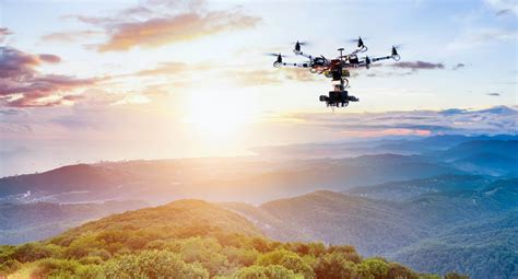 Drone Flying Over Mountains Coverdrone Canada