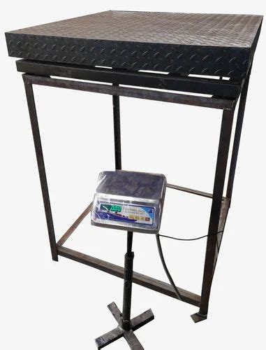 Mild Steel Ms Checquered Plate Industrial Platform Weighing Scale Size