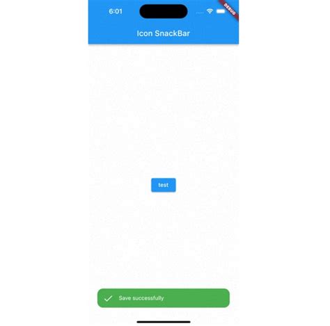 Custom Snackbar In Flutter