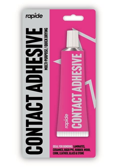 Rapide Contact Adhesive Impact Multi Purpose Solvent Based Rubber Wood