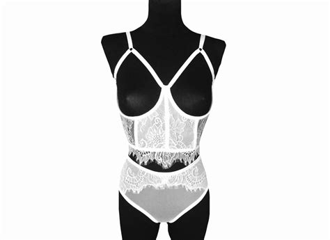 CROTCHLESS OPEN CUP Crotchless Lingerie Lingerie Sets Etsy