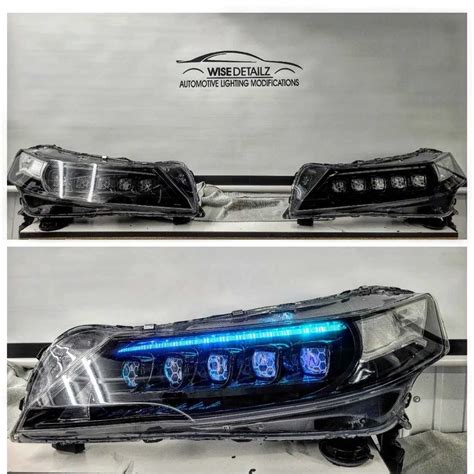 2009 2014 Acura TL Clear Headlight Markers