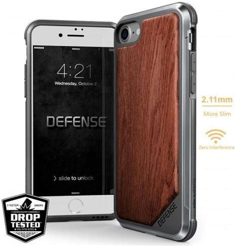 X Doria Defense Lux Wood Etui Iphone Z Anodyzowanego Aluminium I