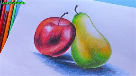 Increible Como Dibujar Un Bodegon Paso A Paso Fruit Still Life Youtube