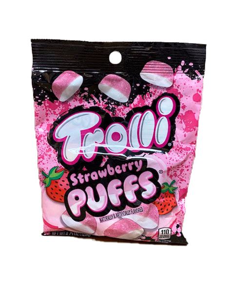 Trolli Strawberry Puffs Gummi 425oz Bag Or 12 Count — Ba Sweetie Candy Store