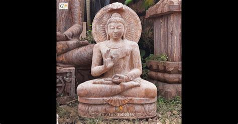 Gautam Buddha Statue Sitting Stone 25 Ft Crafts Odisha