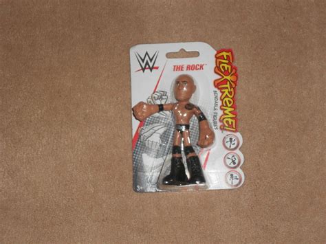 New Wwe The Rock Flextreme Bendable Figure Ebay