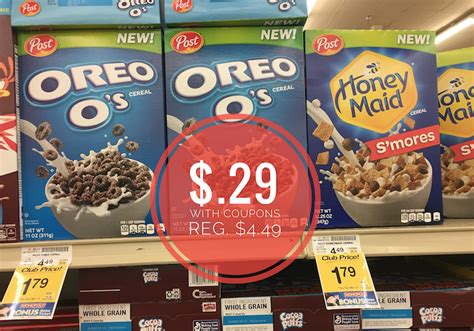 Post OREO O's and Honey Maid S'mores Cereal Just $.29 with Coupons at ...