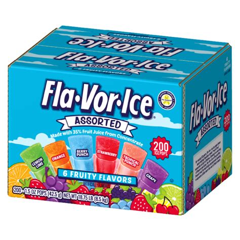 FlaVorIce Freezer Pops | Assorted & Tropical Flavors | Home