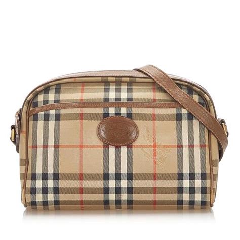 Burberry Haymarket Check Canvas Crossbody Bag