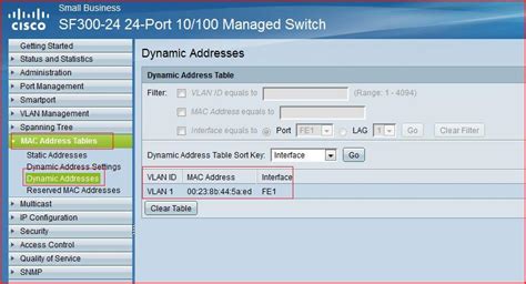 How To Configure Dynamic MAC Port Security On SX300 Cisco Community