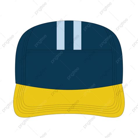 Gambar Tampilan Depan Vektor Topi Kuning Topi Topi Bola Vektor Topi Png Dan Vektor Dengan