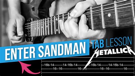 ENTER SANDMAN Guitar Solo Lesson - METALLICA (with Tabs) Acordes - Chordify