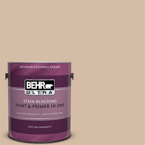 Behr Ultra 1 Gal 290e 3 Classic Taupe Eggshell Enamel Interior Paint