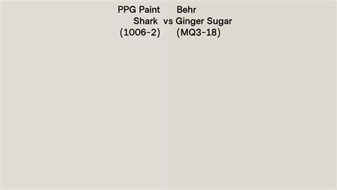 PPG Paint Shark 1006 2 Vs Behr Ginger Sugar MQ3 18 Side By Side