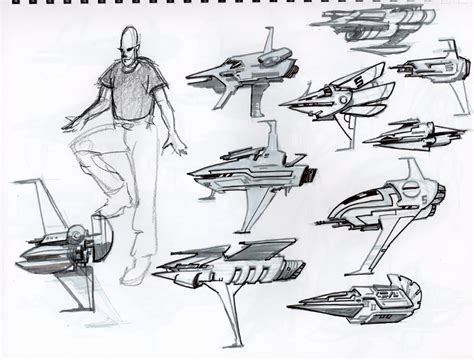 SKETCH JUNKIE: Spaceship sketches