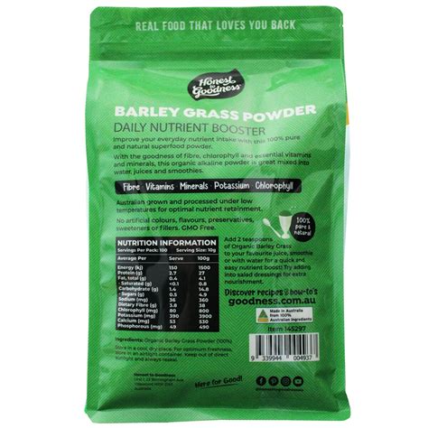 Honest To Goodness Organic Australian Barley Grass Powder Kg