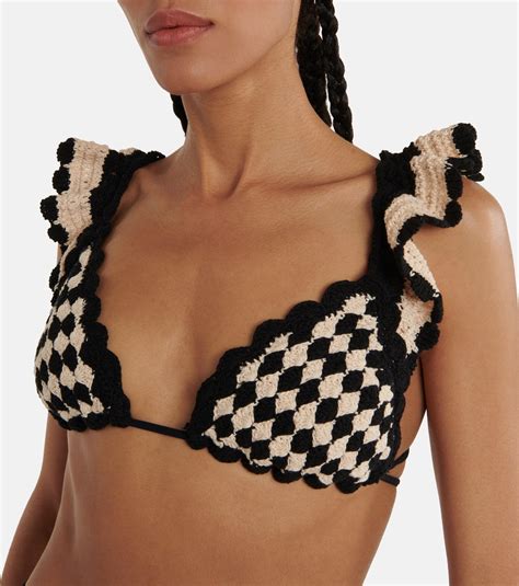 Zimmermann Anneke Crochet Bikini In Black Lyst