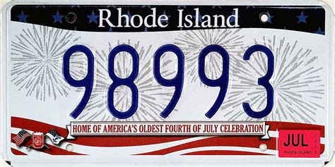 Rhode Island License Plates 2022