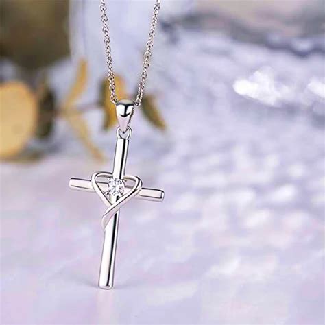 Huitan Delicate Trendy Cross Necklace Female Fashion Jewelry With