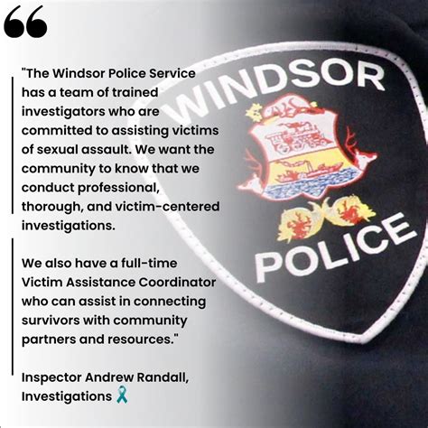 Windsor Police On Twitter May Is Sexual Assault Prevention Month In