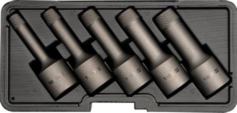 Набор экстракторов YATO квадрат 1/2", Ø= 8-16 мм, для винтов 8660 HRC ...