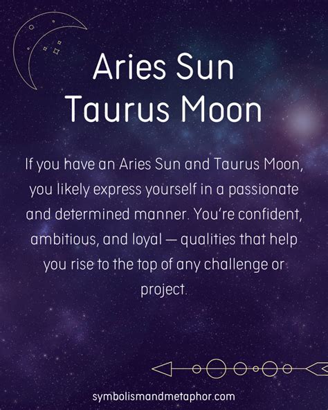 12 Aries Sun Taurus Moon Personality Traits