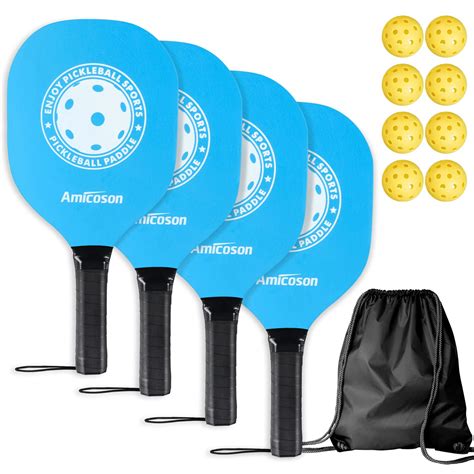 Buy Amicoson Pickleball Paddles Pickleball Set Of 4 Paddles Indoor