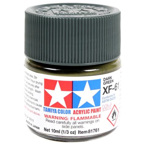 Tamiya Color Xf Acrylic Paint Ml Xf Dark Green