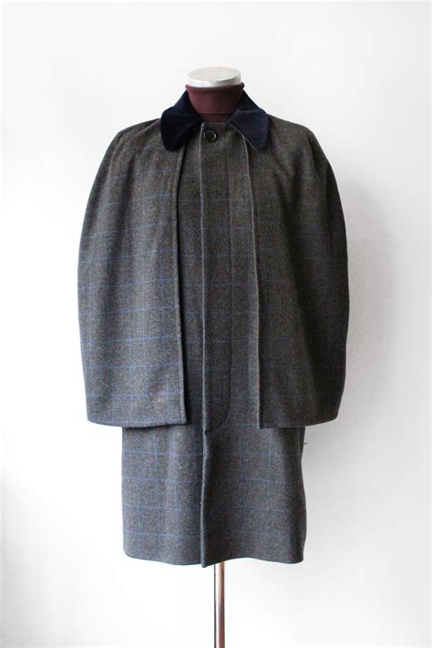 Grey Wool O C Inverness Coat Mendoza Menswear